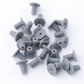 Custom moulded silicone rubber stopper screw